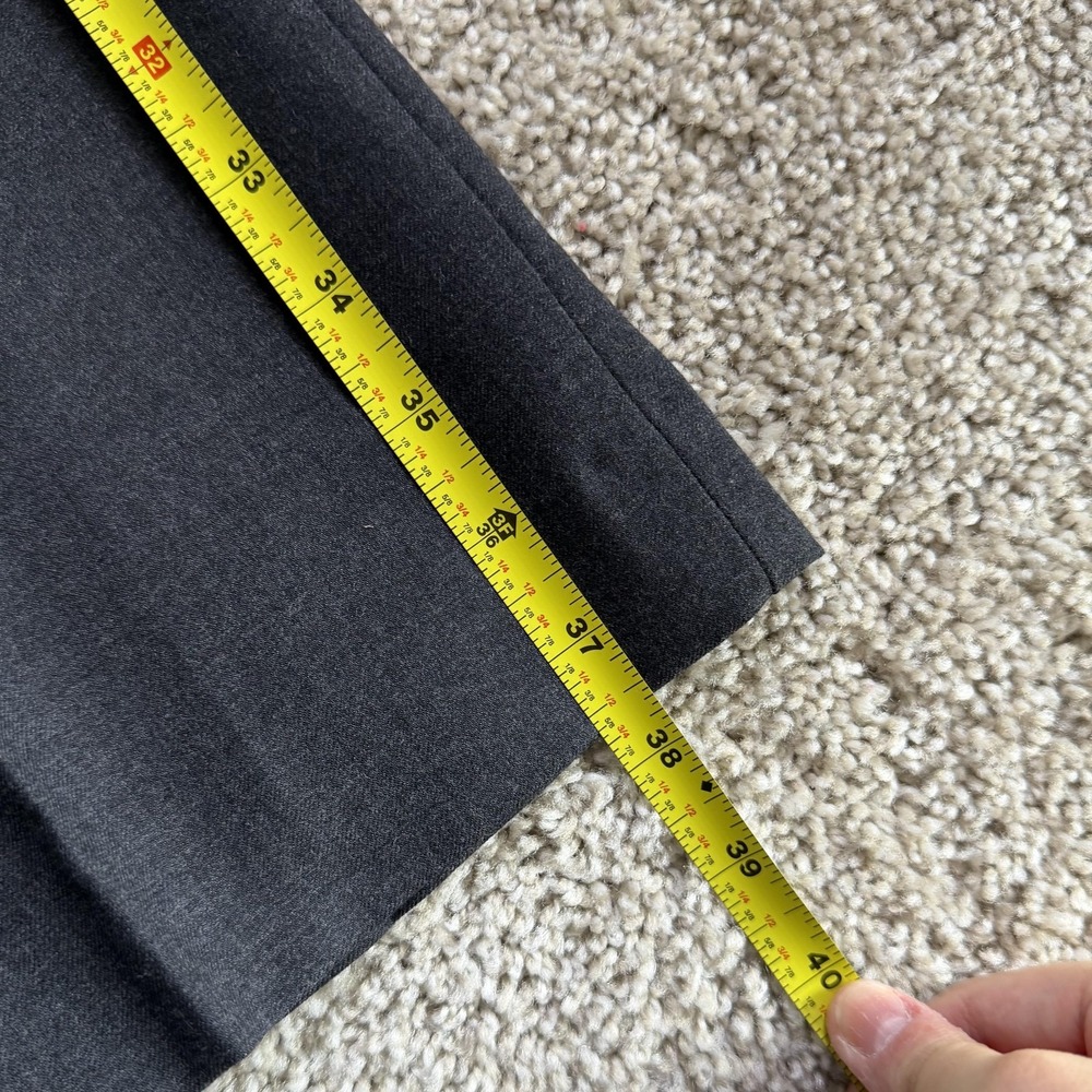 Banana Republic Martin Dress Pants Womens 2P Gray Wool Flare Stretch Workwear - Picture 14 of 16